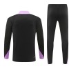 England Trænings Sweatshirt Sort Kvart-Zip 2024-25